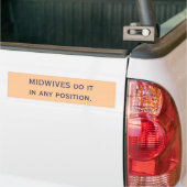 MIDWIVES doet het in om het even welke positie. Bumpersticker (Op Truck)