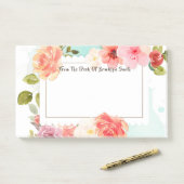 Midzomer bloemendromen post-it® notes (Op bureau)