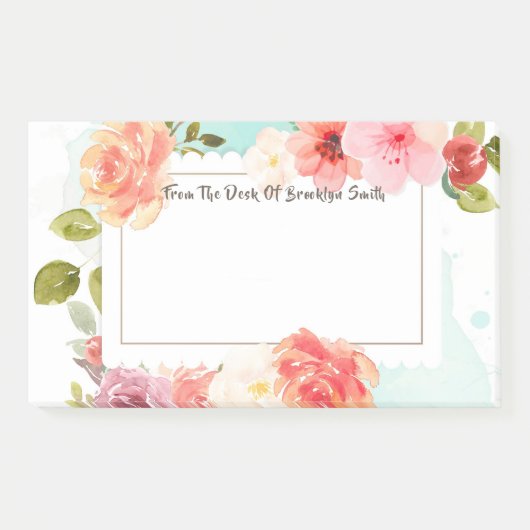 Midzomer bloemendromen post-it® notes (Voorkant)