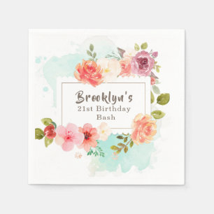 Midzomer bloemendromen servet