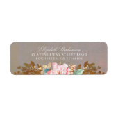 midzomer bruiloft bloemenbruiloft etiket (Voorkant)