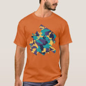 Midzomer Camo Pattern Digital Sketch T-shirt (Voorkant)