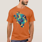 Midzomer Camo Pattern Paint Splat T-shirt (Voorkant)