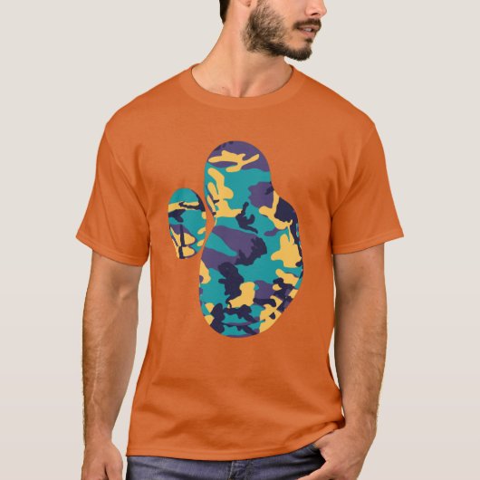 Midzomer Camo Pattern Paint Splat v2 T-shirt (Voorkant)