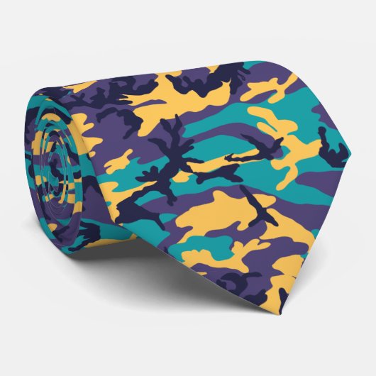 Midzomer Camo Pattern Stropdas (Opgerold)