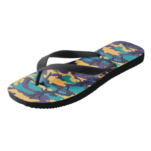 Midzomer Camo Pattern Teenslippers (Schuin)