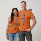 Midzomer Camo Pattern Treble Clef T-shirt (Unisex)