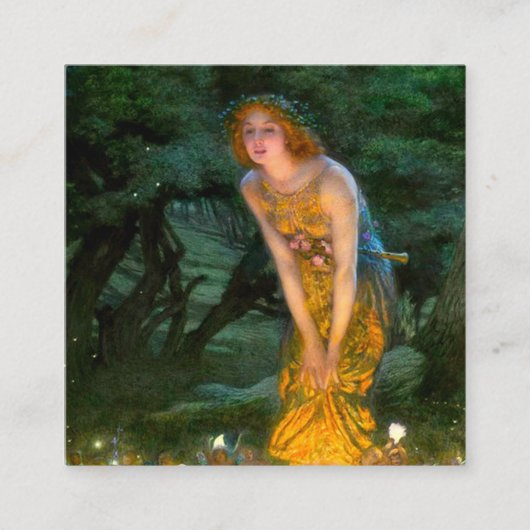 Midzomer Eve Edward Robert Hughes Informatiekaartje (Voorkant)