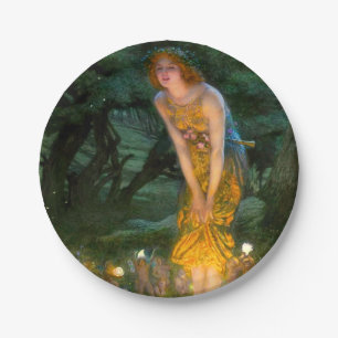 Midzomer Eve Edward Robert Hughes Papieren Bordje