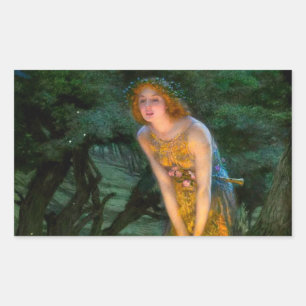 Midzomer Eve Edward Robert Hughes Rechthoekige Sticker