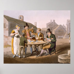 Midzomer Eve uit het graf "Costume of Yorkshire" Poster