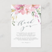 Midzomer Floral Bouquet Elegant bedankt (Voorkant)