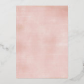 Midzomer Floral Elegant Waterverf Vrijgezellenfees Folie Uitnodiging (Achterkant)