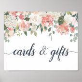 Midzomer Floral Kaarten en cadeaubonzen Poster (Voorkant)