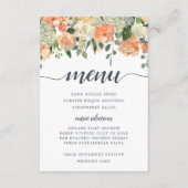 Midzomer Floral Menu Kaart (Voorkant)
