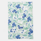 Midzomer Rustic Blueberry Berry Summer Pattern Theedoek (Verticaal)