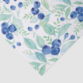 Midzomer Rustic Blueberry Berry Summer Pattern Tissuepapier (Detail)