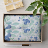 Midzomer Rustic Blueberry Berry Summer Pattern Tissuepapier (Geschenk)