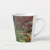 Midzomerbloemen gelabeld latte mok (Rechts)