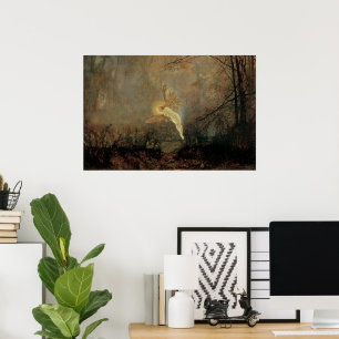 Midzomernacht door Grimshaw,  Victoriaans kunst Poster