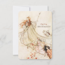 Midzomernacht droom Word jij mijn bruidsmeisje? Kaart