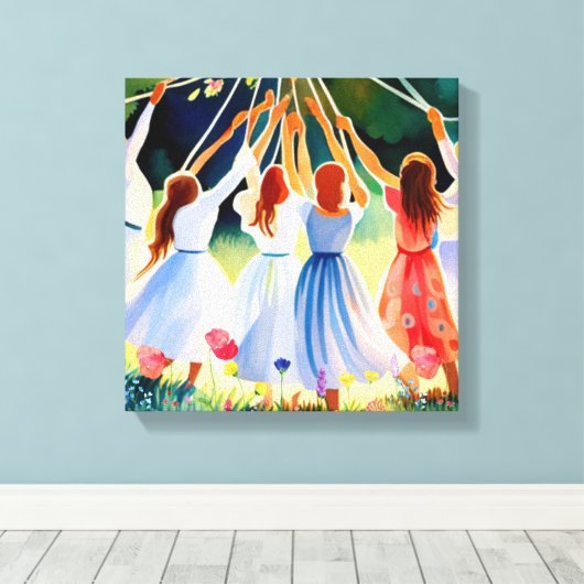 Midzomervreugde Canvas Afdruk (Insitu (Houten vloer))