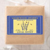 Miel 2" x 3,75" Lavande Étiquette jaune (En situation)