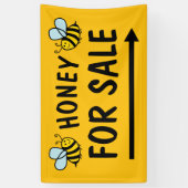 Miel à vendre bannière signe pour apiculteur (Vertical)