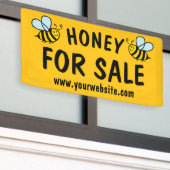 Miel à vendre bannière signe pour apiculture (Bâtiment extérieur)
