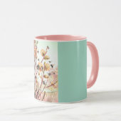 Miel abeille vintage illustration mug (Devant droit)