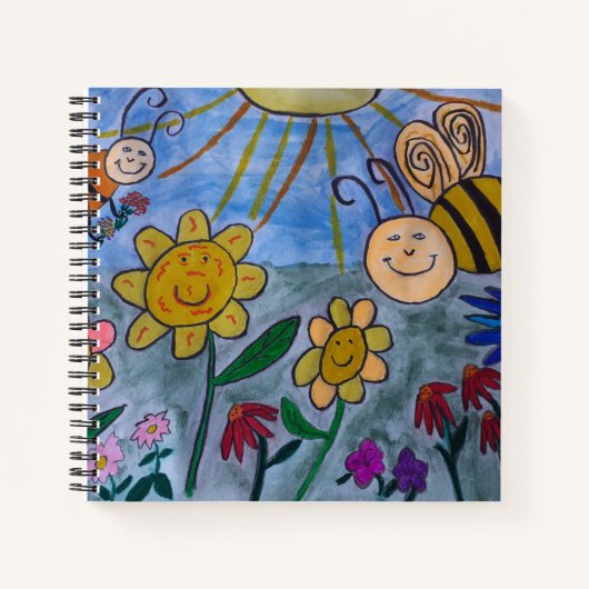 Miel Abeilles & Fleurs Carnet Spiral (Devant)