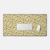 Miel abeilles & Fleurs Liberty Motif Jaune Noir (Clavier et souris)