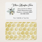 Miel Bee Carte de visite (Devant & derrière)