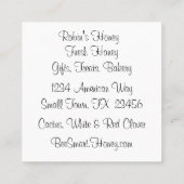 Miel Bee Carte de visite de miel frais (Dos)