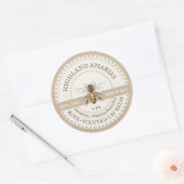 Miel Bee Étiquette Kraft Beekeeper Apiary (Enveloppe)