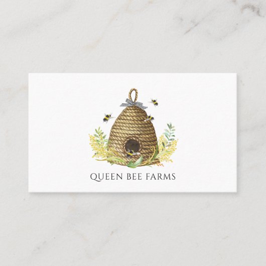 Miel Bee Hive Apiary Carte de visite apiculteur (Devant)