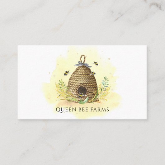 Miel Bee Hive Apiary Produits de miel Carte de vis (Devant)
