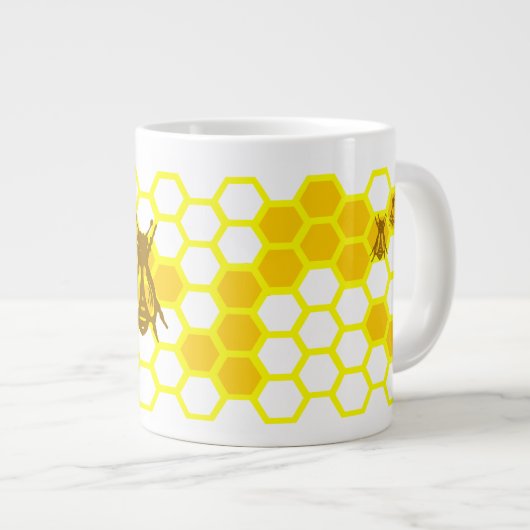 Miel Bee Honeypeb Motif Mug (Devant droit)