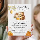 Miel Bee mignonne Ours Baby shower Invitation