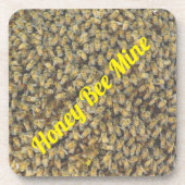Miel Bee Mine Ensemble de dessous de verre en plas (Devant)