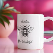 Miel Bee Noir Blanc Personnaliser la Mug de café