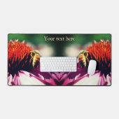 Miel Bee Sur Echinacea Flower Personnalisé (Clavier et souris)