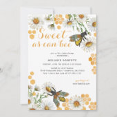 Miel Bee Sweet As Can Bee Baby shower Invitation (Devant)