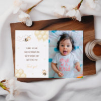 Miel d'abeille jaune mignon Première Carte de reme