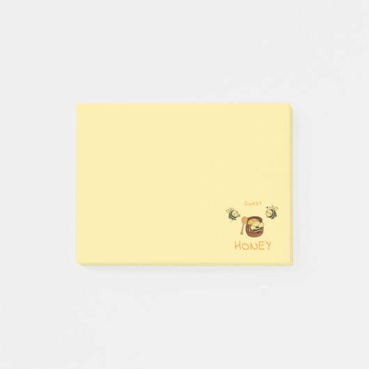 Miel Doux Mignonne Petite Abeille Post-It Notes (Devant)