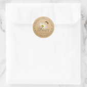 Miel Editable Daisy Flower Honey Jar Étiquette (Sac)