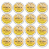 Miel rond Lip Beeswax Balm Étiquettes (Devant)
