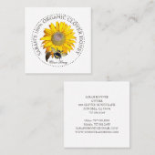 Miel rustique abeille Jaune Carte de visite Dandel (Devant / Derrière)