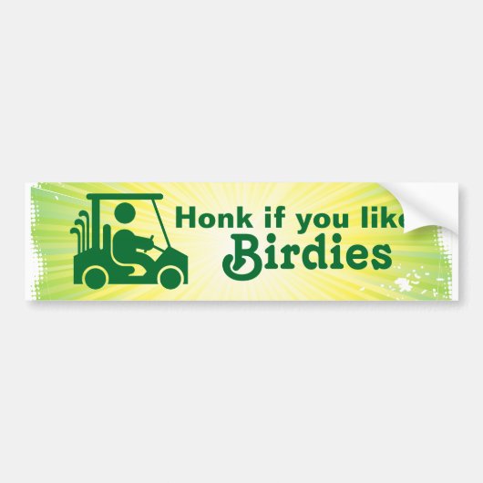 Miel si vous aimez Birdies Golf Bumper Sticker (Devant)