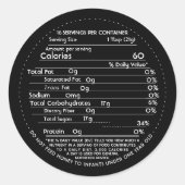 Miel - valeur nutritive Étiquette d'avertissement  (Devant)